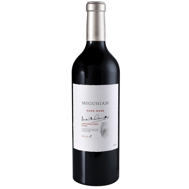 750ml wine bottle 2016 McGuigan Hand Made Shiraz